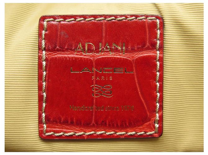 LANCEL ADJANI SCHULTERHANDTASCHE HANDTASCHE AUS ROTEM KROKOLEDER - Ansicht 17