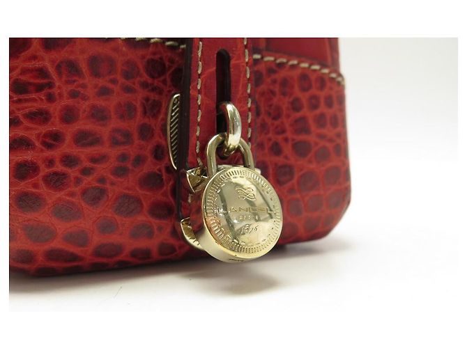 LANCEL ADJANI SCHULTERHANDTASCHE HANDTASCHE AUS ROTEM KROKOLEDER - Ansicht 4