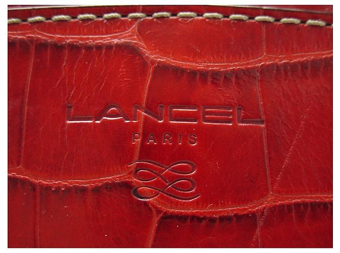 LANCEL ADJANI SCHULTERHANDTASCHE HANDTASCHE AUS ROTEM KROKOLEDER - Ansicht 6