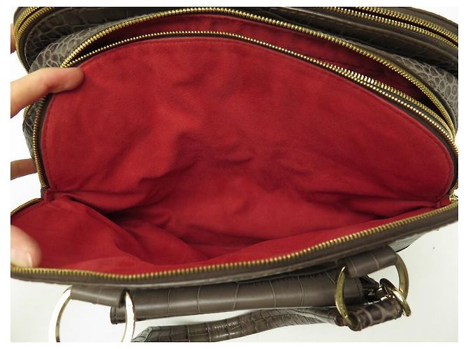LANCEL ADJANI HANDTASCHE A03432 HANDTASCHE AUS KROKOLEDER MIT SCHULTERHALTER - Ansicht 10
