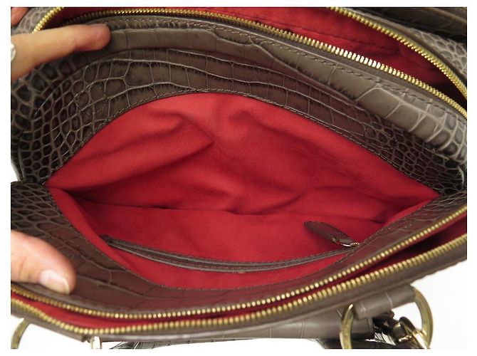 LANCEL ADJANI HANDTASCHE A03432 HANDTASCHE AUS KROKOLEDER MIT SCHULTERHALTER - Ansicht 11