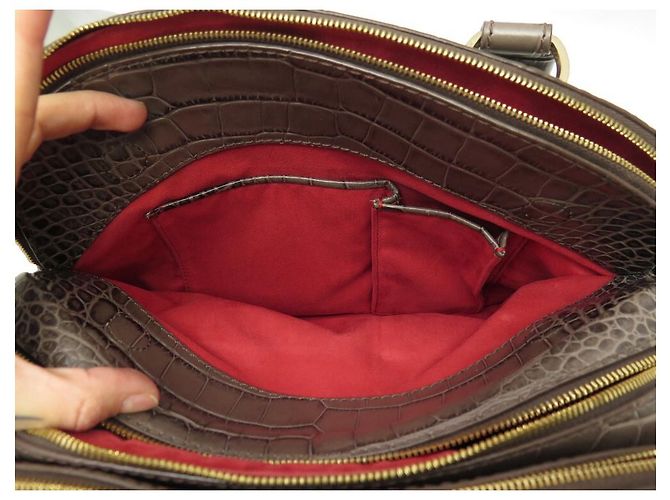LANCEL ADJANI HANDTASCHE A03432 HANDTASCHE AUS KROKOLEDER MIT SCHULTERHALTER - Ansicht 13