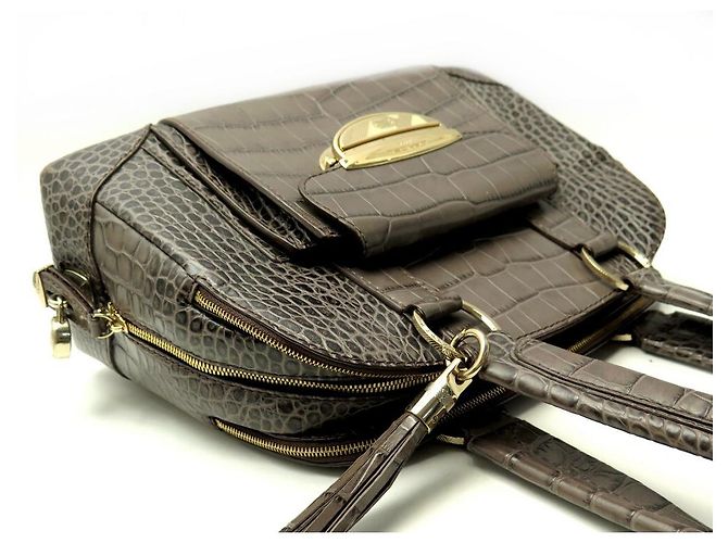 LANCEL ADJANI HANDTASCHE A03432 HANDTASCHE AUS KROKOLEDER MIT SCHULTERHALTER - Ansicht 5