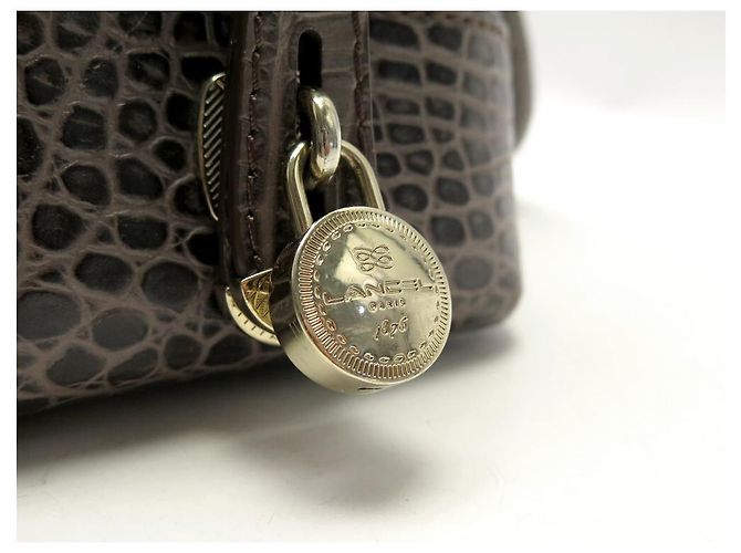 LANCEL ADJANI HANDTASCHE A03432 HANDTASCHE AUS KROKOLEDER MIT SCHULTERHALTER - Ansicht 9