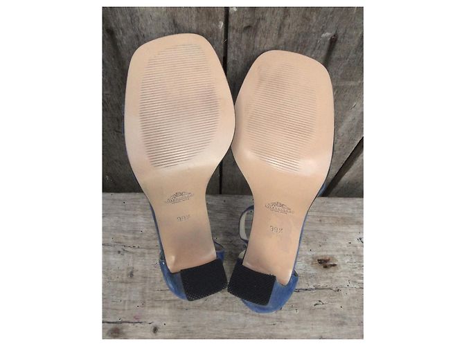 Sandali Bally Effeto in camoscio blu - vista 6