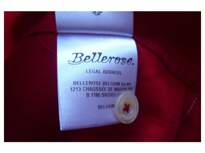 Vestido rojo nuevo de algodón BELLEROSE T1 Roja - vista 7
