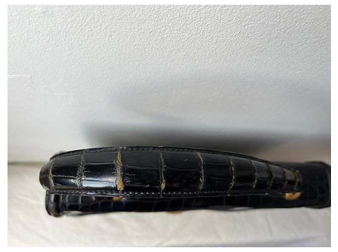 HERMÈS - Borsa a mano in coccodrillo nero - Ansicht 10