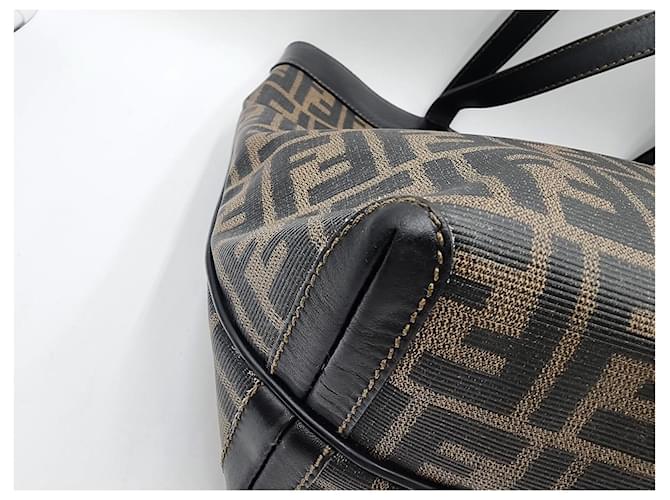 Bolso Fendi Double Zucca Neverfull Castaño - vista 10