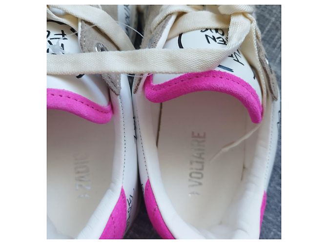 Scarpe Zadig & Voltaire ZV1749 Bianco Fuschia - vista 3