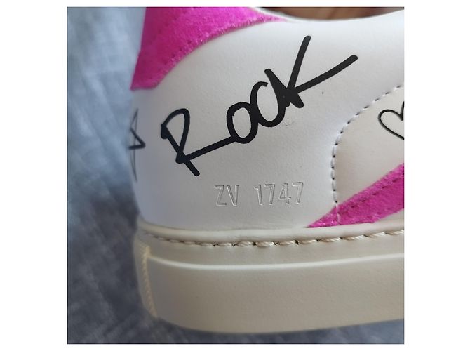 Scarpe Zadig & Voltaire ZV1747 Bianco Fuschia - vista 4