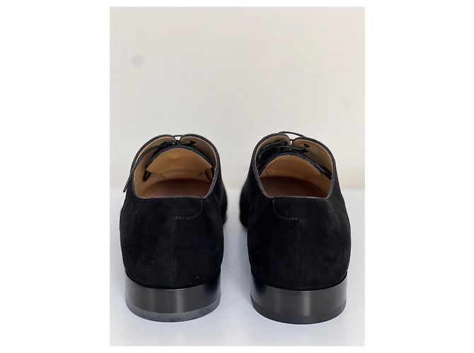 mocassino in camoscio nero con lacci Chanel taglia 44 Blu scuro - vista 5