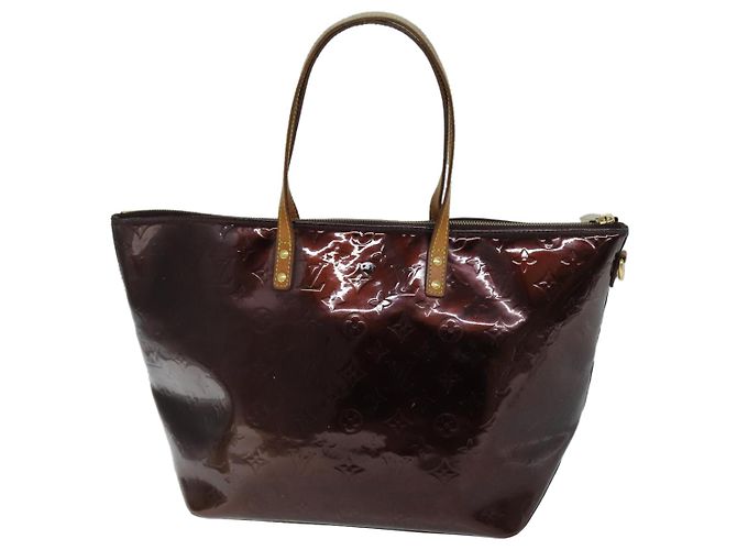 LOUIS VUITTON Borsa tote Vernis Bellevue GM con monogramma Amarante M93589 LV Auth 73055 - vista 2