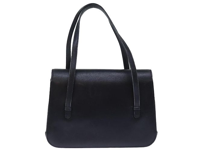 GUCCI Borsa a Mano Pelle Nera Auth 73035 Nero - vista 2