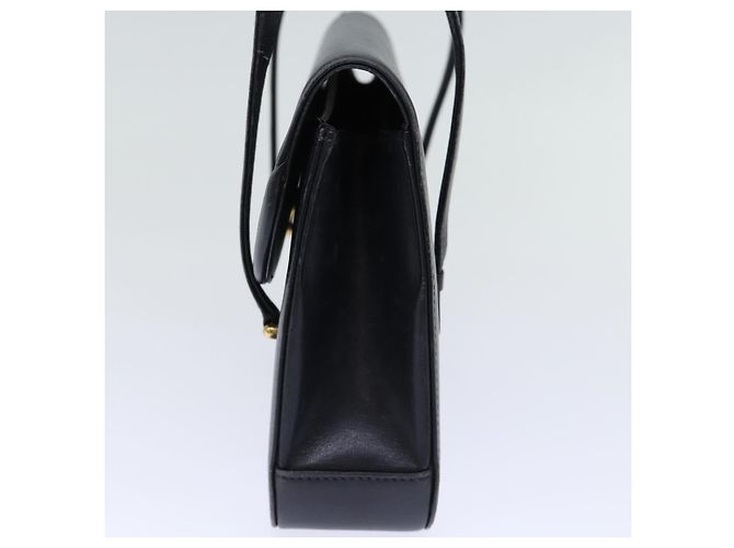 GUCCI Borsa a Mano Pelle Nera Auth 73035 Nero - vista 4