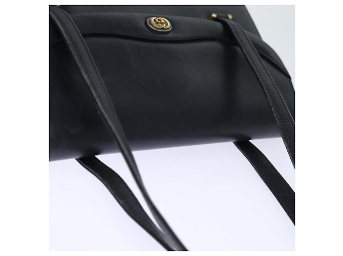 GUCCI Borsa a Mano Pelle Nera Auth 73035 Nero - vista 6