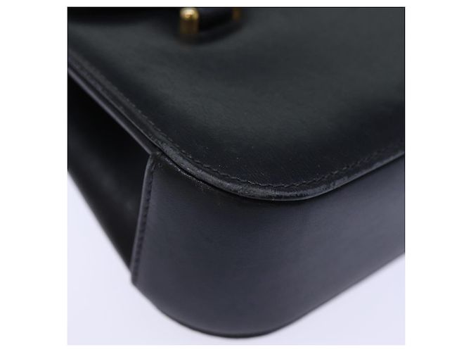 GUCCI Borsa a Mano Pelle Nera Auth 73035 Nero - vista 8