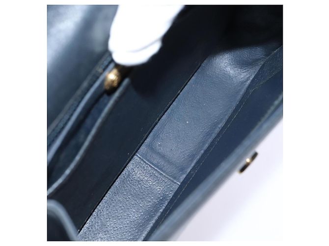 GUCCI Borsa a Mano Pelle Nera Auth 73035 Nero - vista 9