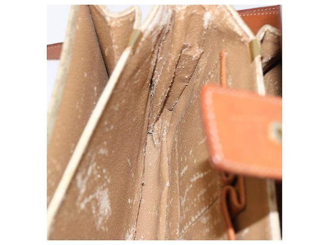 Céline CELINE Borsa a tracolla in tela macadam Beige Auth 73295 - vista 11