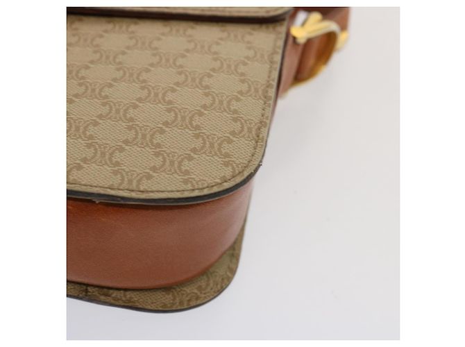 Céline CELINE Borsa a tracolla in tela macadam Beige Auth 73295 - vista 15