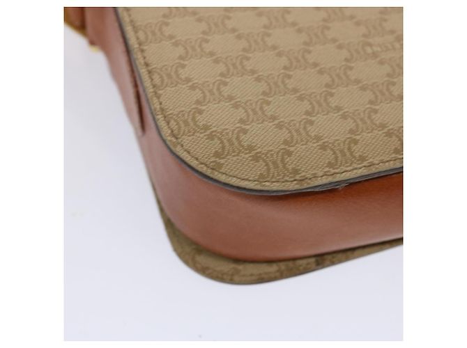 Céline CELINE Borsa a tracolla in tela macadam Beige Auth 73295 - vista 16