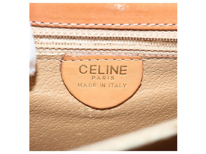 Céline CELINE Borsa a tracolla in tela macadam Beige Auth 73295 - vista 19