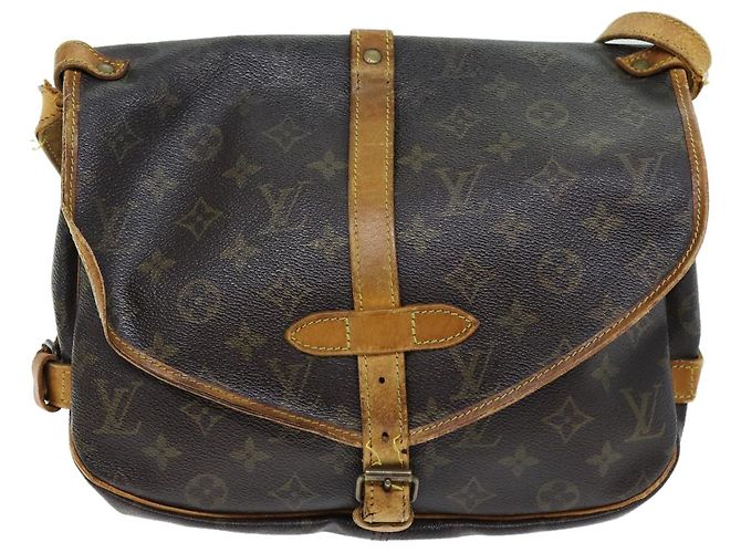 Borsa a tracolla LOUIS VUITTON Monogram Saumur 30 M42256 LV Auth 73298 Monogramma - vista 13
