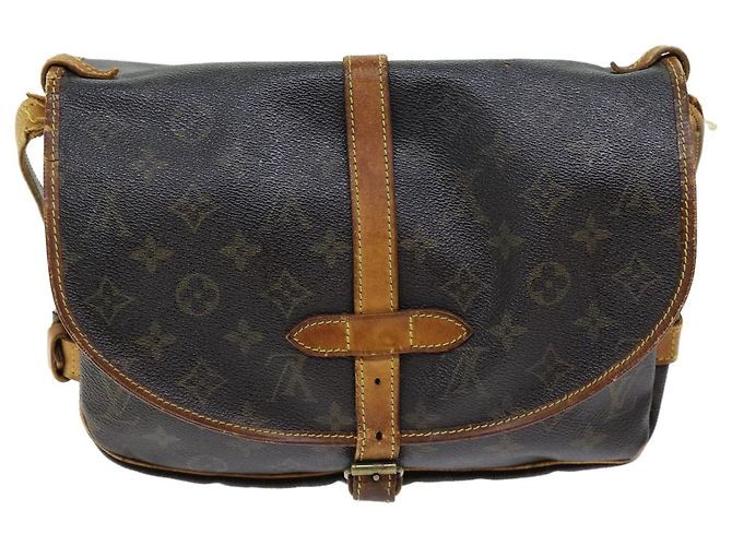 Borsa a tracolla LOUIS VUITTON Monogram Saumur 30 M42256 LV Auth 73298 Monogramma - vista 2