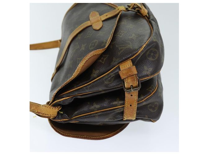 Borsa a tracolla LOUIS VUITTON Monogram Saumur 30 M42256 LV Auth 73298 Monogramma - vista 4
