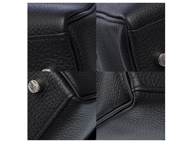 Hermès HERMES Kelly 40 Bag in Black Leather - 101900 - view 12