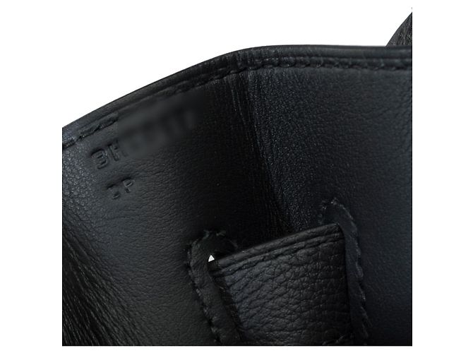 Hermès HERMES Kelly 40 Bag in Black Leather - 101900 - view 8