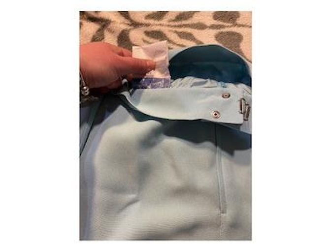 Tailleur Thierry Mugler Blazer e Gonna Azzurro Chiaro Cotone Blu chiaro - vista 4