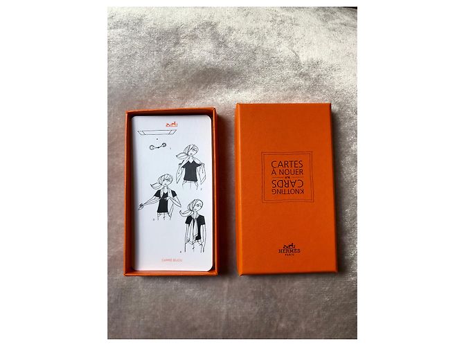 Hermès Knotenkarten Nr. 4 Orange - Ansicht 2