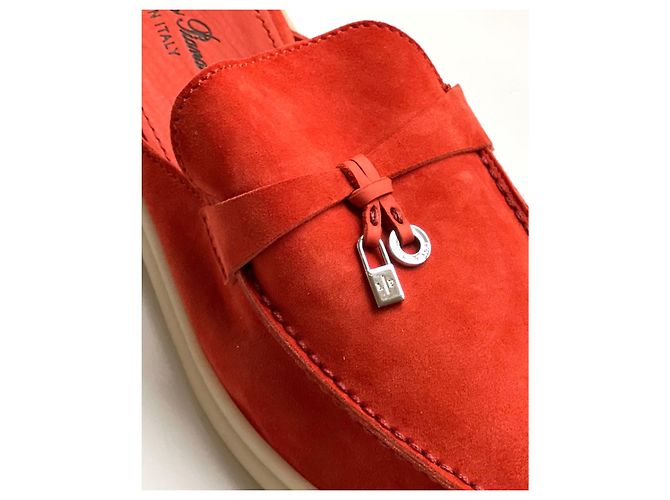 Loro Piana Babouches Charms Walk 40,5 Arancione - vista 3