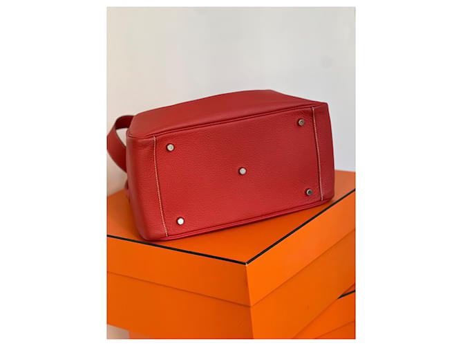 Borsa Hermès Lindy 34 Rossa Rosso - vista 7