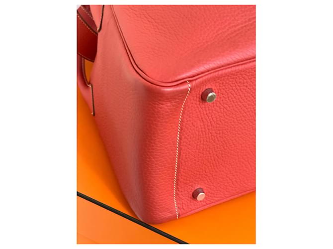 Borsa Hermès Lindy 34 Rossa Rosso - vista 8