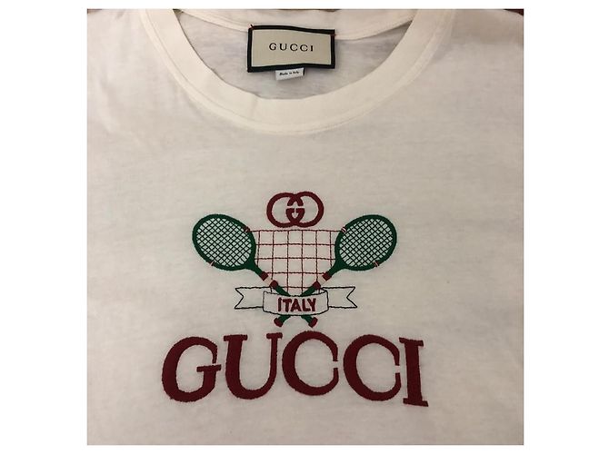 T-shirt Gucci in cotone bianca Bianco - vista 3