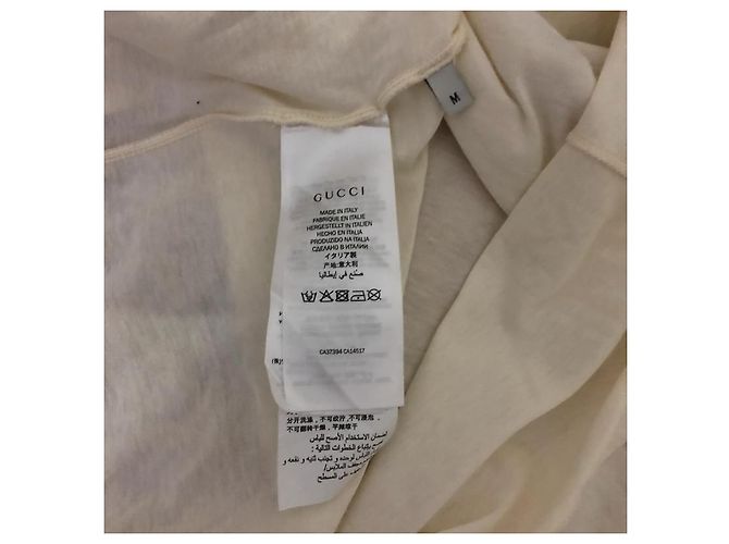 T-shirt Gucci in cotone bianca Bianco - vista 4
