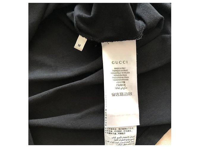 T-shirt Gucci rainbow nera in cotone Nero - vista 5