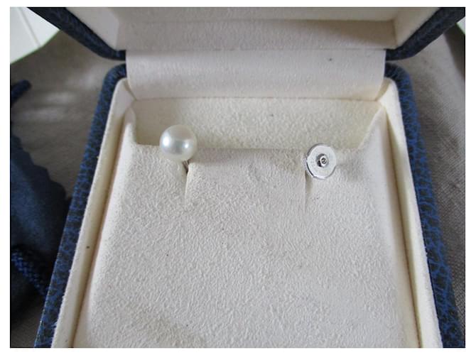Mikimoto Orecchini perle/oro bianco. - vista 3