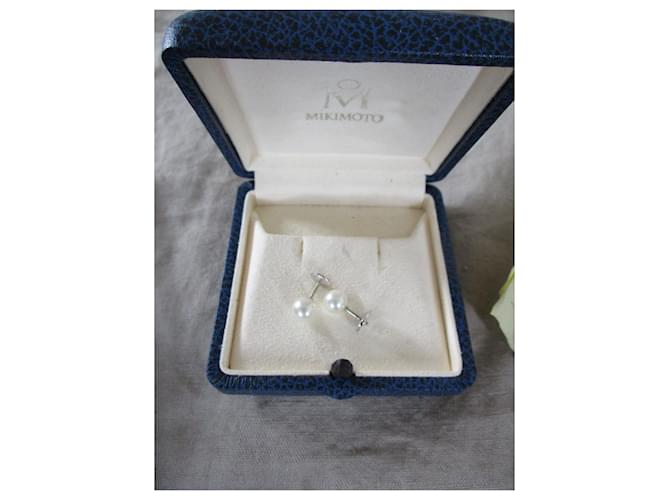 Mikimoto Orecchini perle/oro bianco. - vista 4