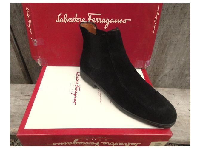 botines Salvatore Ferragamo talla 38,5 Negro - vista 2