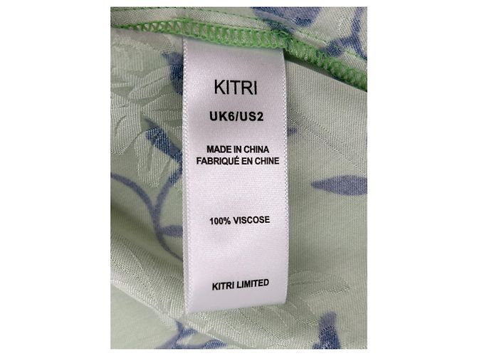 Autre Marque Faldas Kitri T.UK 6 Viscosa Verde - vista 6