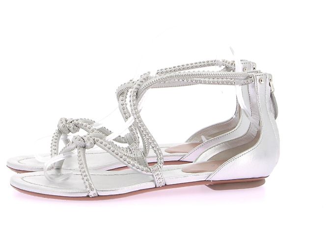 Sandali Alaïa T.EU 36 Pelle Argento - vista 2