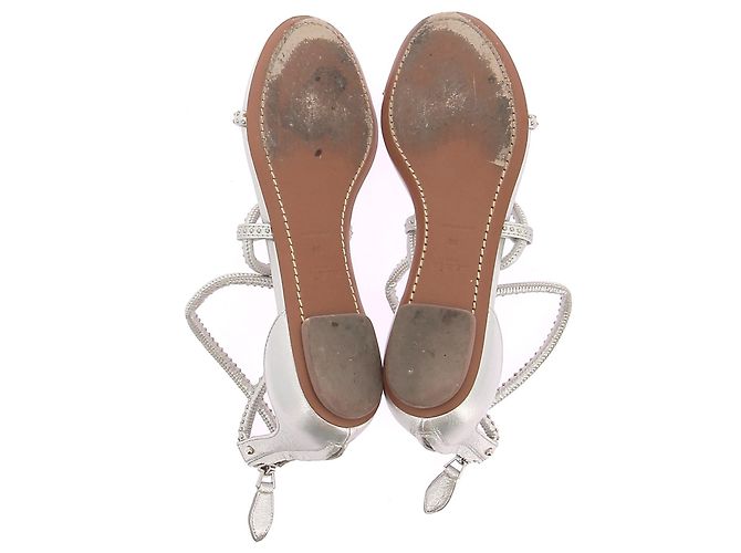 Sandali Alaïa T.EU 36 Pelle Argento - vista 7