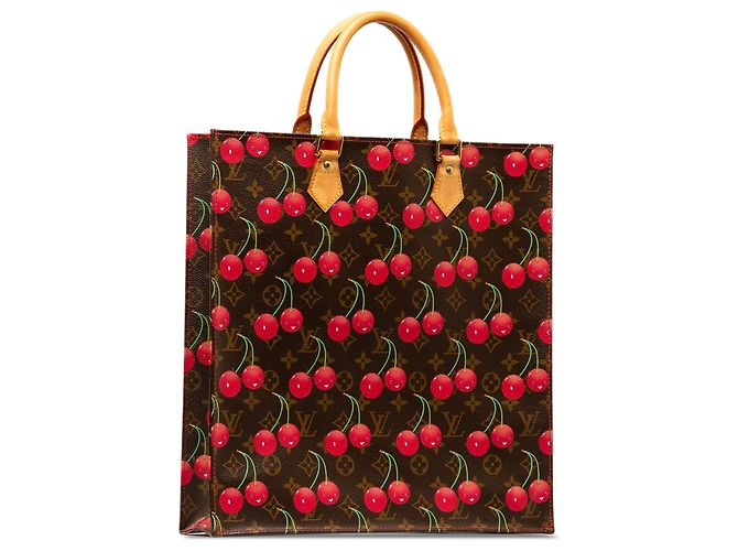 Louis Vuitton Marrone x Takashi Murakami Monogram Cerises Sac Plat - vista 2