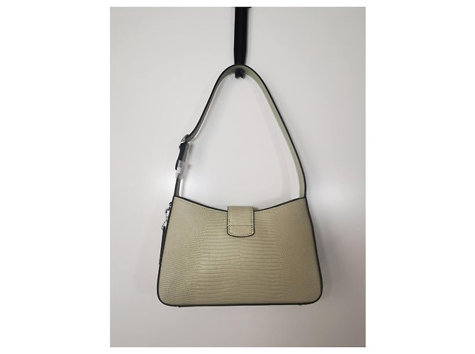 Sac à main Coach en cuir vert effet python Vert clair Bijouterie argentée - vue 10