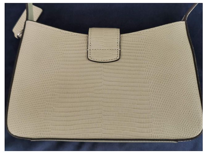 Sac à main Coach en cuir vert effet python Vert clair Bijouterie argentée - vue 19