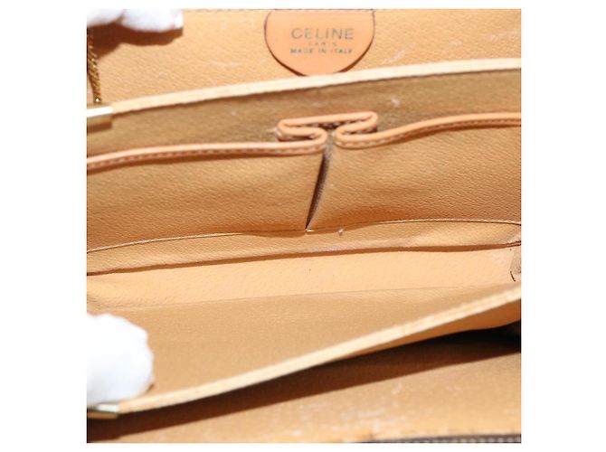 Céline CELINE Macadam Canvas Umhängetasche PVC Braun Auth 73006 - Ansicht 10