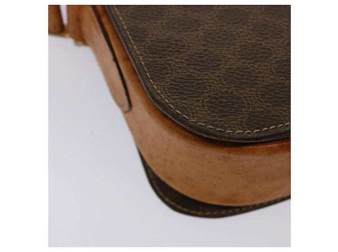 Céline CELINE Macadam Canvas Umhängetasche PVC Braun Auth 73006 - Ansicht 16