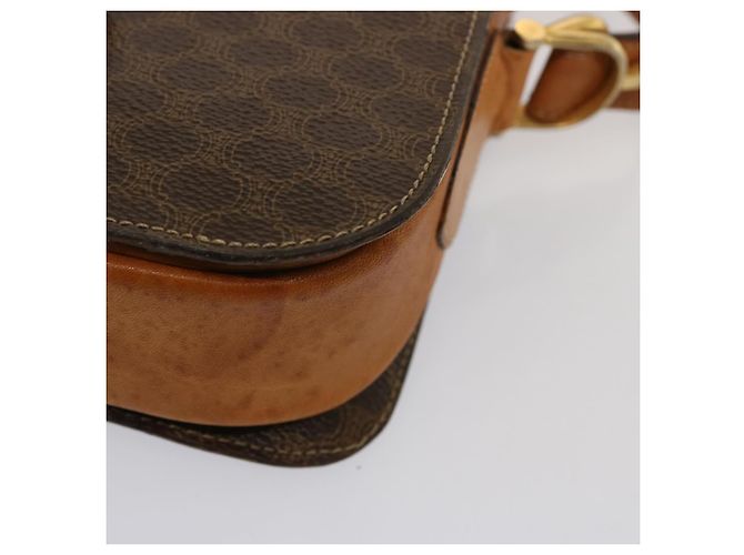 Céline CELINE Macadam Canvas Umhängetasche PVC Braun Auth 73006 - Ansicht 17